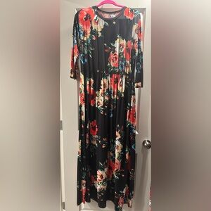 Hazel blues maxi dress